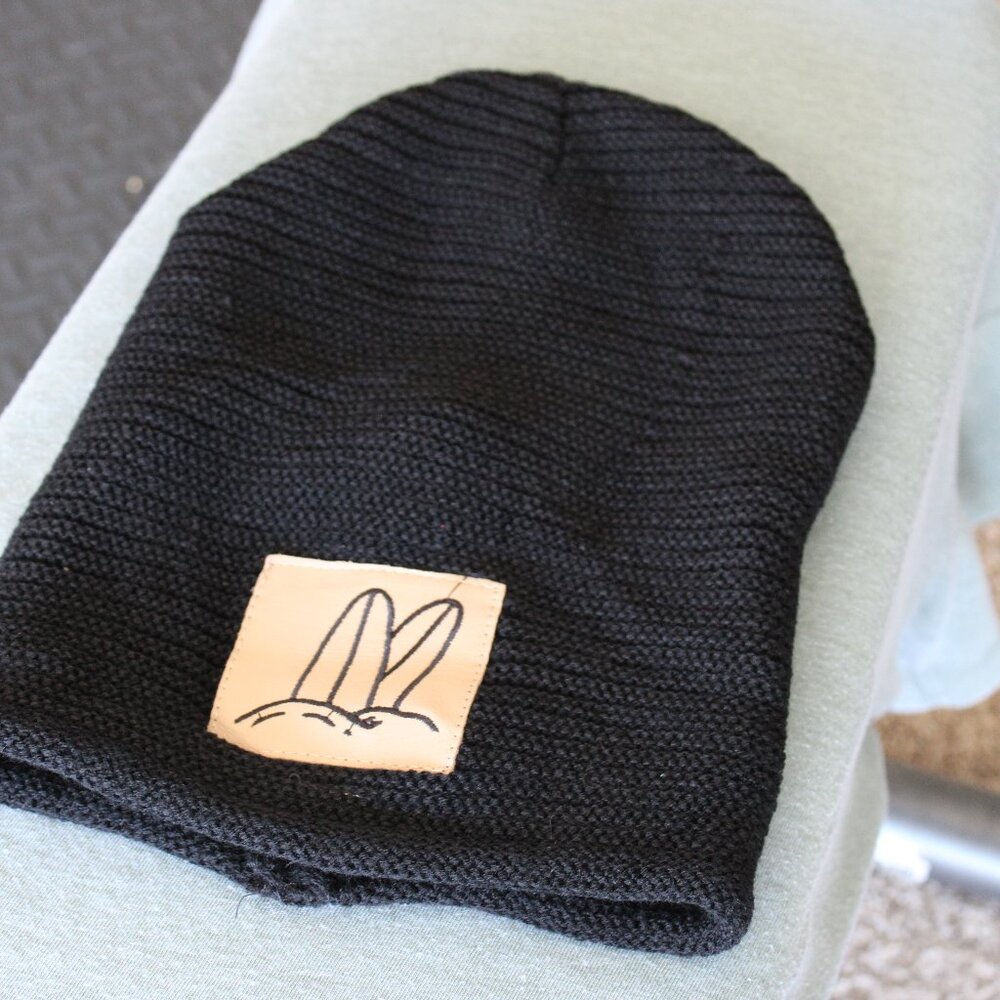 Beanie with Large Cut Off Early Logo